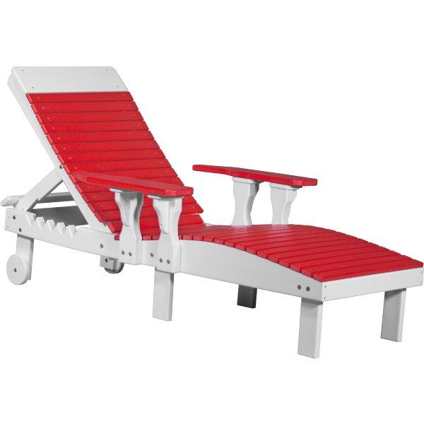 Lounge Chair Lounge Red &amp; White