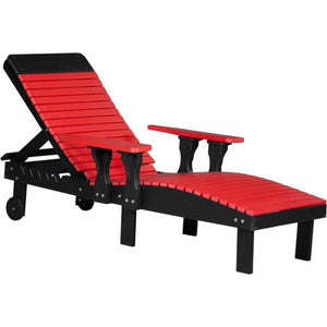 Lounge Chair Lounge Red & Black