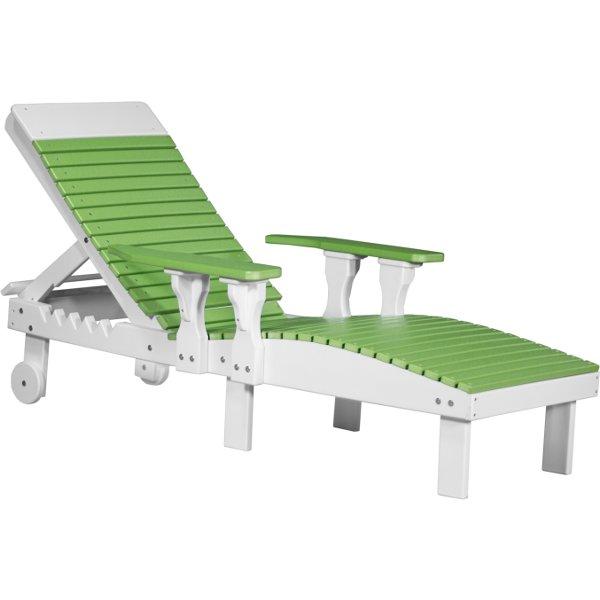 Lounge Chair Lounge Lime Green &amp; White