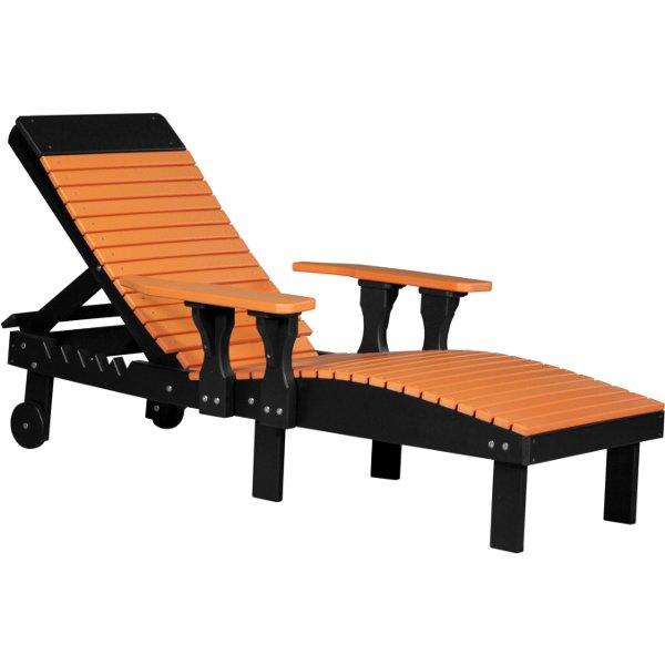 Lounge Chair Lounge Tangerine &amp; Black