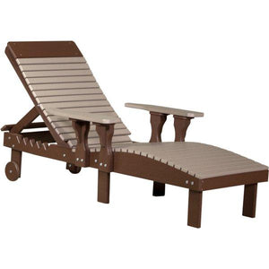 Lounge Chair Lounge Weatherwood & Chestnut Brown
