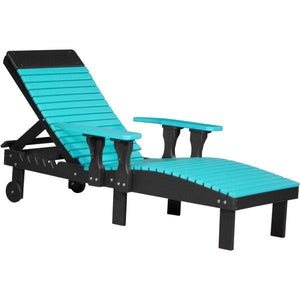 Lounge Chair Lounge Aruba Blue & Black