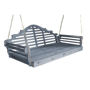 Marlboro Red Cedar Swing Bed Porch Swing Bed
