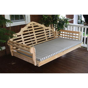 Marlboro Red Cedar Swing Bed Porch Swing Bed
