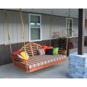 Marlboro Red Cedar Swing Bed Porch Swing Bed