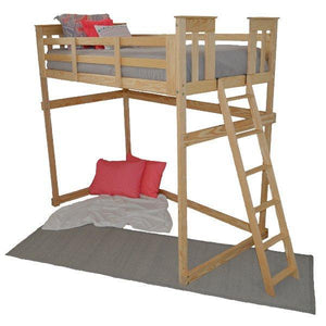 Mission Loft Bed with End Ladder - The Charming Bench Company