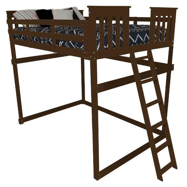 Mission Loft Bed with End Ladder - The Charming Bench Company