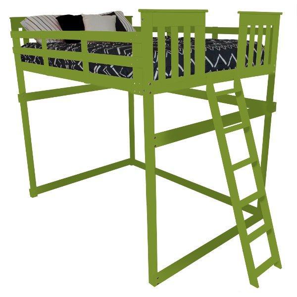 Mission Loft Bed with End Ladder - The Charming Bench Company