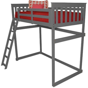 Mission Loft Bed w Side Ladder - The Charming Bench Company
