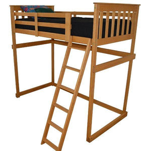 Mission Loft Bed w Side Ladder - The Charming Bench Company