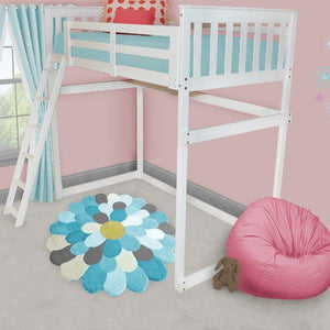 Mission Loft Bed w Side Ladder - The Charming Bench Company