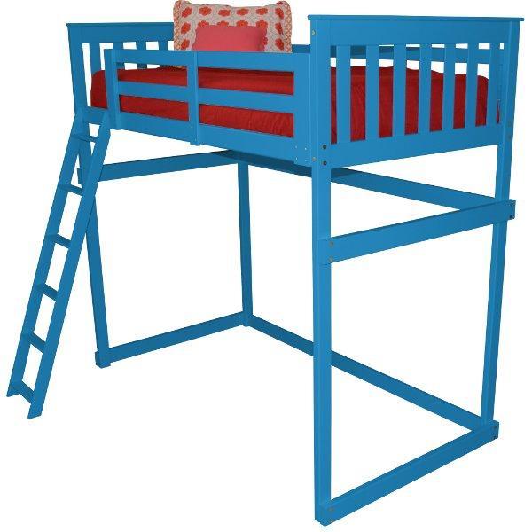 Mission Loft Bed w Side Ladder - The Charming Bench Company