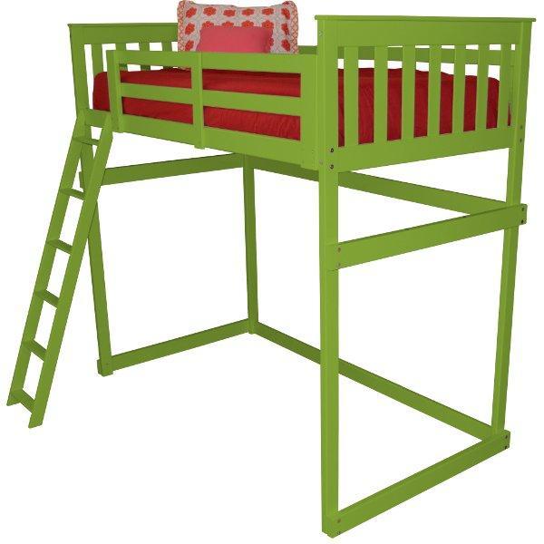 Mission Loft Bed w Side Ladder - The Charming Bench Company