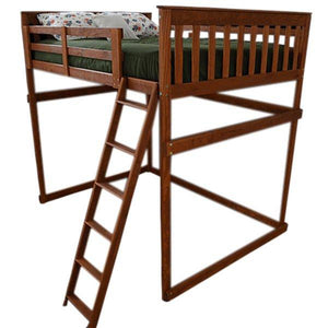 Mission Loft Bed w Side Ladder - The Charming Bench Company