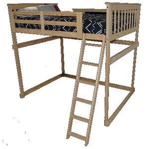 Mission Loft Bed w Side Ladder - The Charming Bench Company