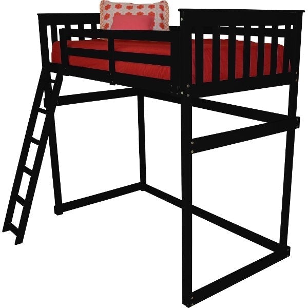 Mission Loft Bed w Side Ladder - The Charming Bench Company