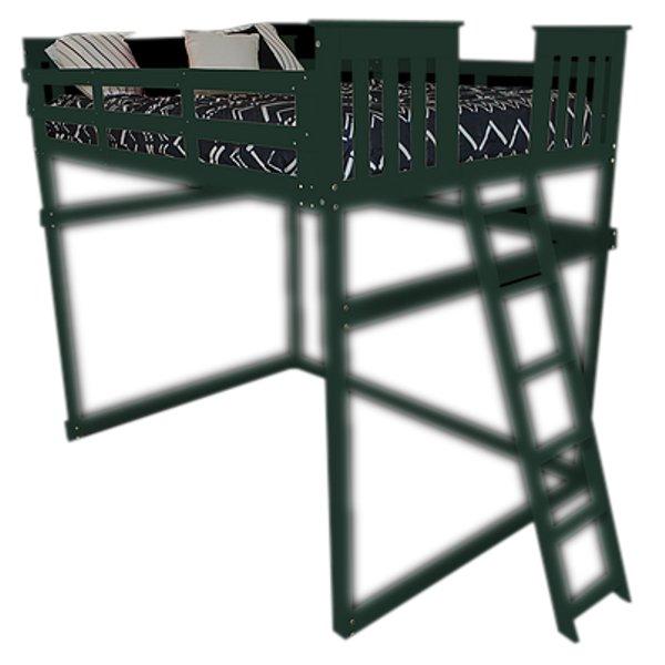 Mission Loft Bed with End Ladder - The Charming Bench Company