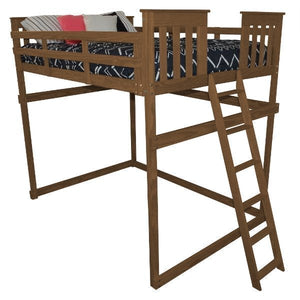 Mission Loft Bed with End Ladder - The Charming Bench Company