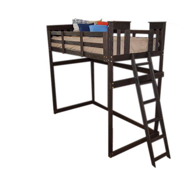 Mission Loft Bed with End Ladder - The Charming Bench Company