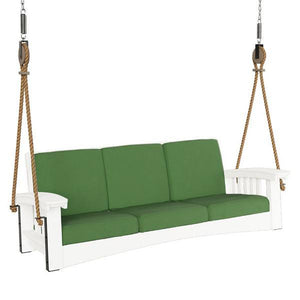Mission Sofa Rope Swing Porch Swing White / Spectrum Cilantro / Cypress