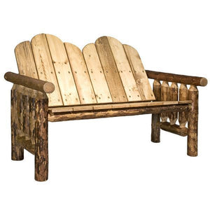 Montana Woodworks Glacier Country Wood Deck Bench Garden Benches / country wood benches