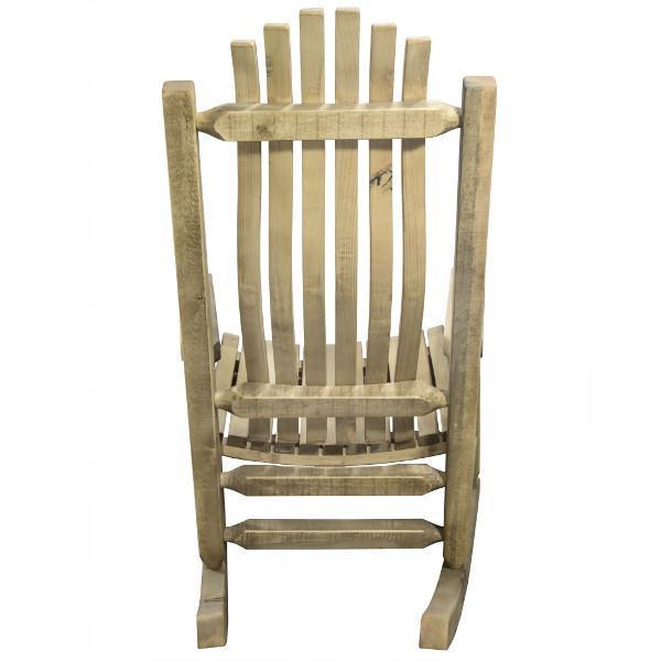 Montana Woodworks Homestead Adult Rocker Chair Rocker Chair Clear Exterior