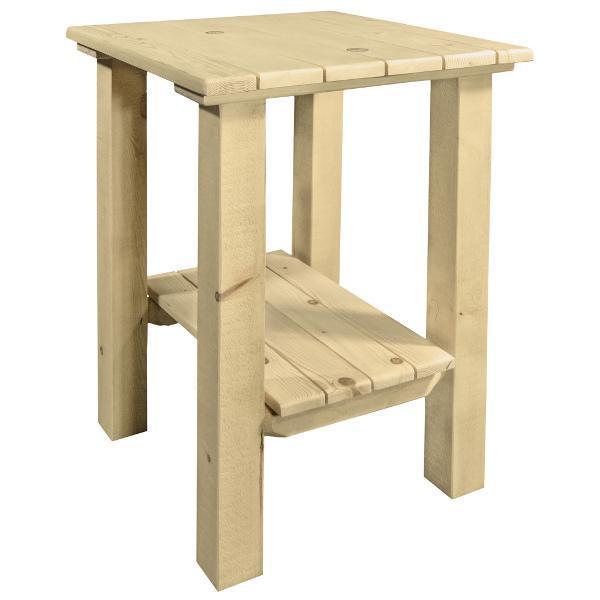 Montana Woodworks Homestead Exterior End Table Outdoor Tables Clear Exterior Finish