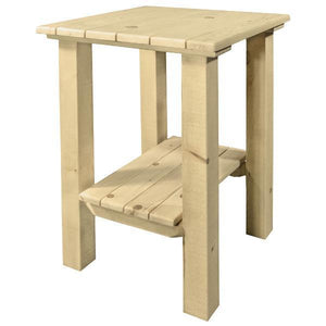 Montana Woodworks Homestead Exterior End Table Outdoor Tables Ready to Finish