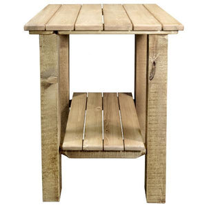Montana Woodworks Homestead Exterior End Table Outdoor Tables Ready to Finish