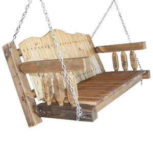 Montana Woodworks Homestead Porch Swing Seat with Chains Porch Swings Ready to Finish / No