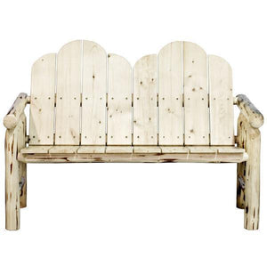 Montana Woodworks Log Deck Bench Garden Benches Ready to Finish