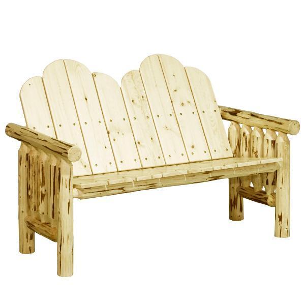Montana Woodworks Log Deck Bench Garden Benches Ready to Finish