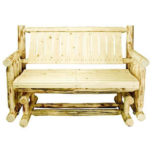 Montana Woodworks Log Glider Gliders Exterior Stain Finish