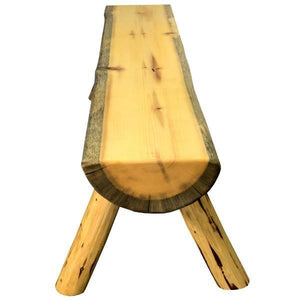 Montana Woodworks Montana Half Log Bench Garden Benches 4ft