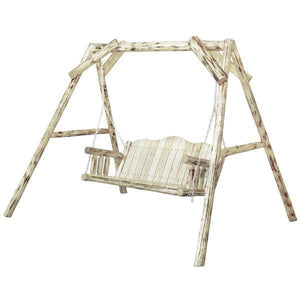 Montana Woodworks Montana Lawn Swing with "A" Frame Porch Swings Ready to Finish / No