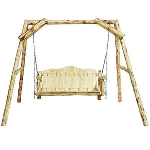 Montana Woodworks Montana Lawn Swing with "A" Frame Porch Swings Ready to Finish / No