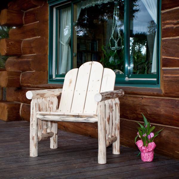 Montana Woodworks Montana Log Deck Chair Outdoor Chairs Ready to Finish