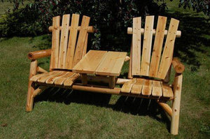 Moon Valley M-1400 Classic Outdoor Tete-a-Tete Garden Benches Unfinished