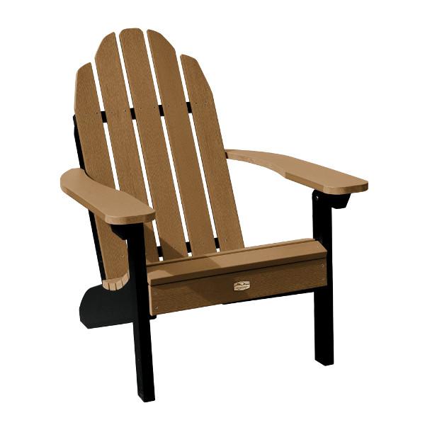 Mountain Bluff Essential Adirondack Chair Outdoor Chair Caribou (Black/Tan)