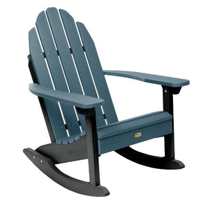 Mountain Bluff The Essential Adirondack Rocking Chair Rocking Chair Shale (Black/Blue)