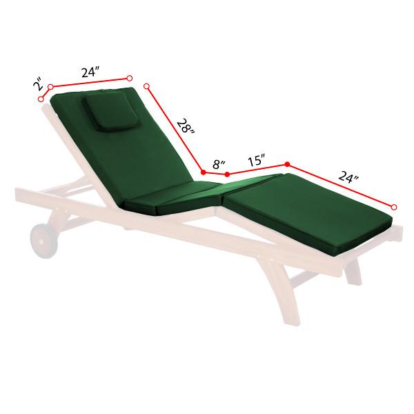 Multi-position Chaise Lounger with Cushions Lounge Chair