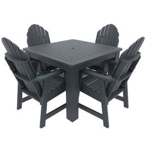 Muskoka 5pc Square Bistro Dining Set Dining Set Federal Blue