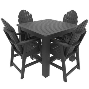Muskoka 5pc Square Counter Bistro Dining Set Dining Set Black