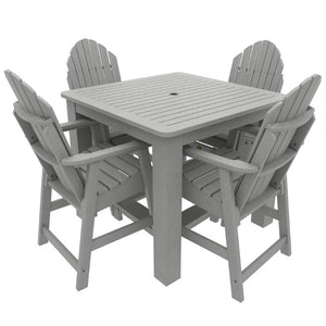 Muskoka 5pc Square Counter Bistro Dining Set Dining Set Coastal Teak