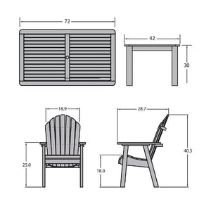 Muskoka 7pc Bistro Dining Set Dining Set
