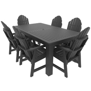 Muskoka 7pc Bistro Dining Set Dining Set 42x72 / Black