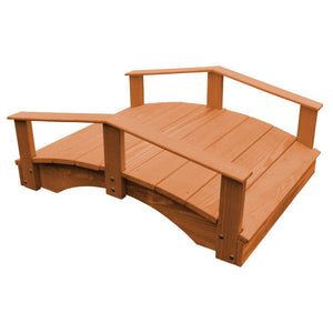 Oriental Garden Bridge Garden Bridge 3' x 4' / Cedar Stain