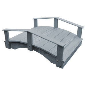 Oriental Garden Bridge Garden Bridge 3' x 4' / Gray Stain
