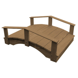 Oriental Garden Bridge Garden Bridge 3' x 4' / Mashroom