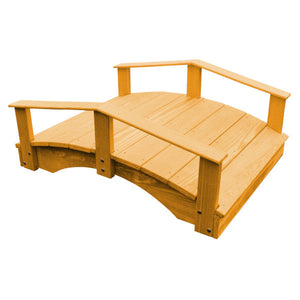 Oriental Garden Bridge Garden Bridge 3' x 4' / Natural Stain
